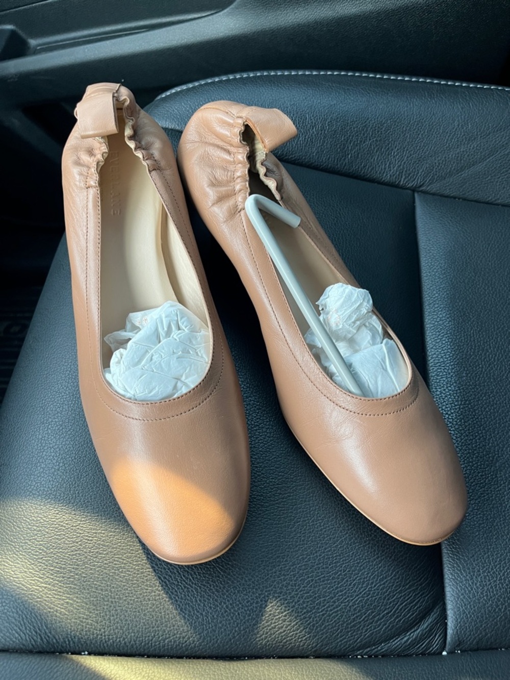 Everlane Women's Ballet Flats in Light Tan Leather 11 (10us) - Picture 2 of 3